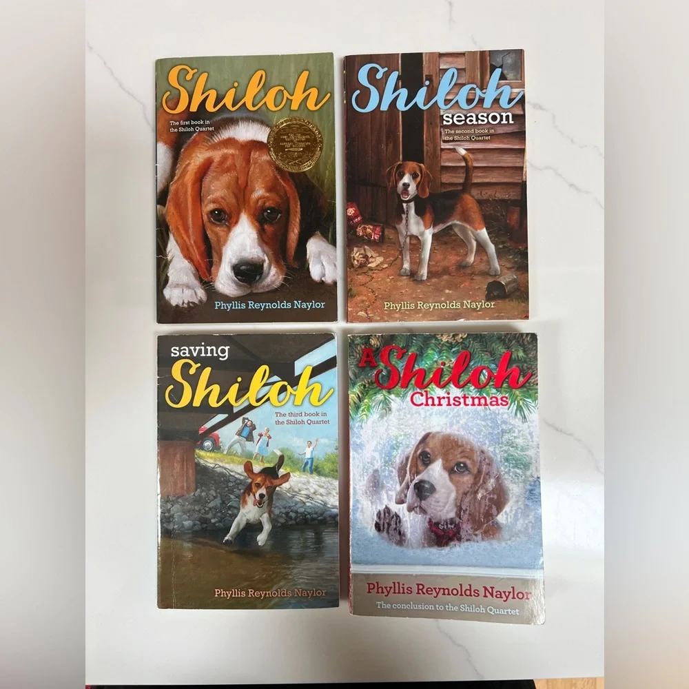 Shiloh‎ Book Series Chapter Books For Kids Set of 4 Phyllis Reynolds Naylor